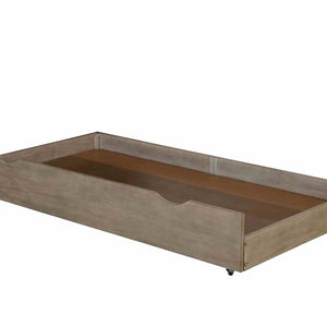 English Elm Transitional Twin Bed with Trundle Warm Gray Wood Grain Paneled Headboard Guest Room B2741S00850