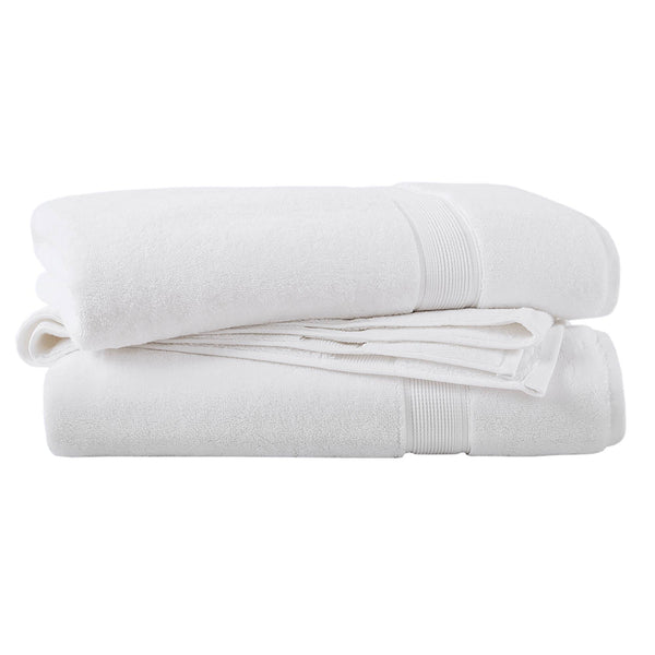 JLA Home Madison Park Signature - Ultra-Soft spa-quality 100% long-staple cotton towels—800 GSM plush, durable, antimicrobial, Oeko-Tex safe White MPS73-432