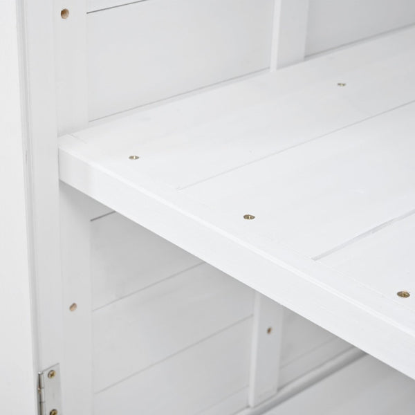 English Elm Topmax 65.7'' Tall Potting Bench With Hutch, Ergonomic Workstation & Ample Storage N717P229024K-GIGA