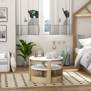 English Elm Qaba Kids Table And Chairs Set – 5-Piece Storage Solution For Art, Crafts, Playroom, Classroom Fun W2225P217323-GIGA