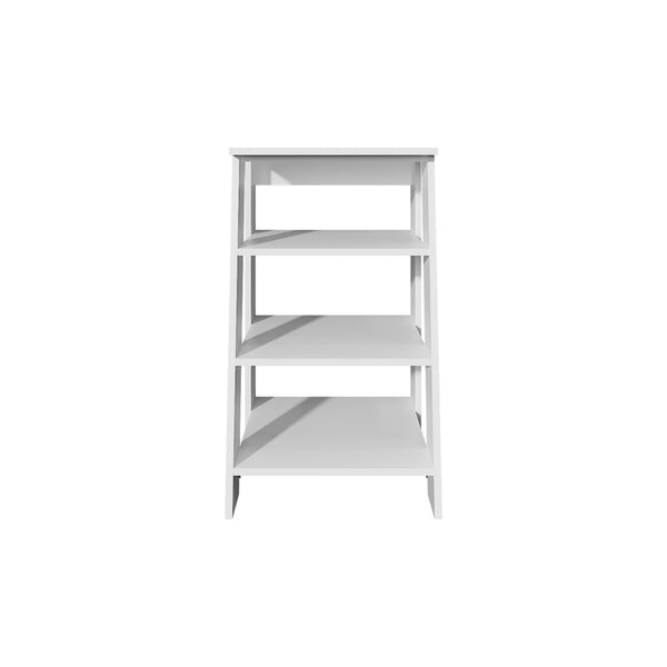 English Elm BATHBI 30" Ladder Shelf Organizer for Bathroom and Living Room – 4-Tier Space-Saving Modern Storage Rack White 34.7 L x 18.6 W x 3.2 H B070P242491