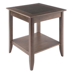 Winsome Wood Santino Accent Table In Oyster Gray - Elegant Design, Spacious Shelf, Perfect For Living Room Or Bedroom Oyster Gray Solid ,Composite Wood 16622-winsome-wood