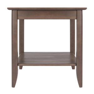 Winsome Wood Santino Accent Table In Oyster Gray - Elegant Design, Spacious Shelf, Perfect For Living Room Or Bedroom Oyster Gray Solid ,Composite Wood 16622-winsome-wood