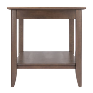 Winsome Wood Santino Accent Table In Oyster Gray - Elegant Design, Spacious Shelf, Perfect For Living Room Or Bedroom Oyster Gray Solid ,Composite Wood 16622-winsome-wood
