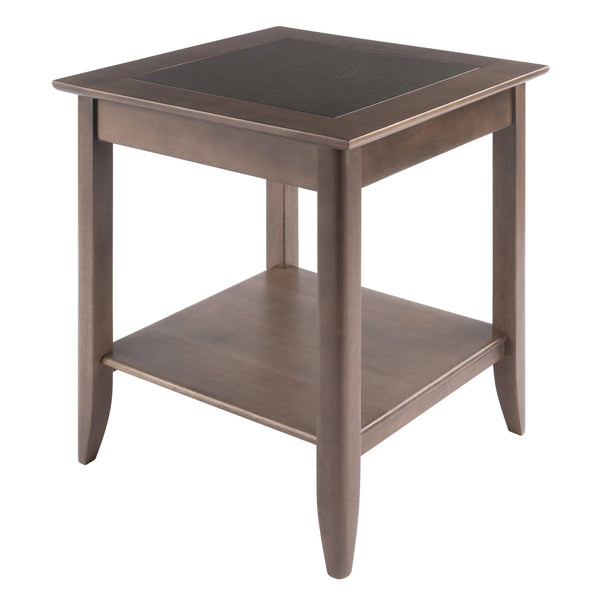 Winsome Wood Santino Accent Table In Oyster Gray - Elegant Design, Spacious Shelf, Perfect For Living Room Or Bedroom Oyster Gray Solid ,Composite Wood 16622-winsome-wood