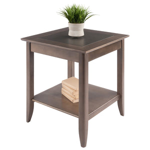 Winsome Wood Santino Accent Table In Oyster Gray - Elegant Design, Spacious Shelf, Perfect For Living Room Or Bedroom Oyster Gray Solid ,Composite Wood 16622-winsome-wood