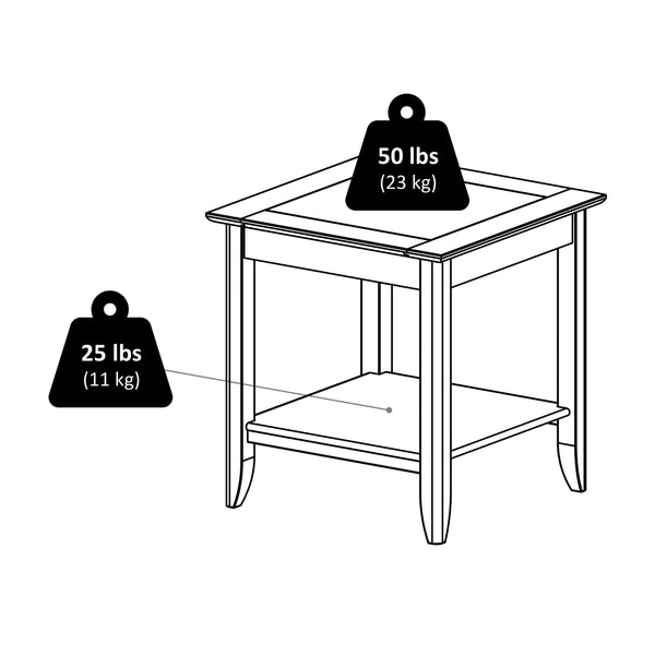 Winsome Wood Santino Accent Table In Oyster Gray - Elegant Design, Spacious Shelf, Perfect For Living Room Or Bedroom Oyster Gray Solid ,Composite Wood 16622-winsome-wood