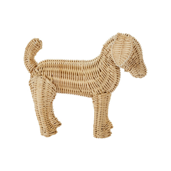 Chelsea House Little Potcake Hand-Woven Rattan Dog Figurine By Amanda Lindroth — Petite Island Accent For Shelves 16625014