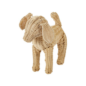 Chelsea House Little Potcake Hand-Woven Rattan Dog Figurine By Amanda Lindroth — Petite Island Accent For Shelves 16625014
