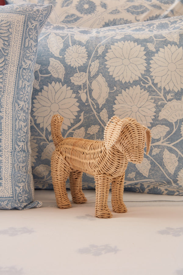 Chelsea House Little Potcake Hand-Woven Rattan Dog Figurine By Amanda Lindroth — Petite Island Accent For Shelves 16625014