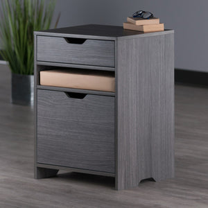 Winsome Wood Nova Filing Storage Cabinet - Versatile Charcoal Organizer For Home Office & Kids’ Rooms Charcoal Composite Wood 16630-winsome-wood