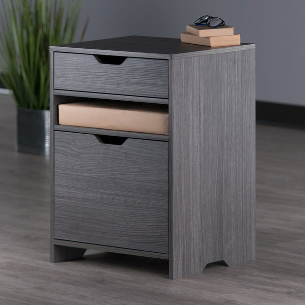 Winsome Wood Nova Filing Storage Cabinet - Versatile Charcoal Organizer For Home Office & Kids’ Rooms Charcoal Composite Wood 16630-winsome-wood
