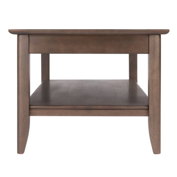Winsome Wood Santino Coffee Table - Contemporary Oyster Gray With Stylish Inlay, Storage Shelf & Elegant Design Oyster Gray Solid ,Composite Wood 16640-winsome-wood