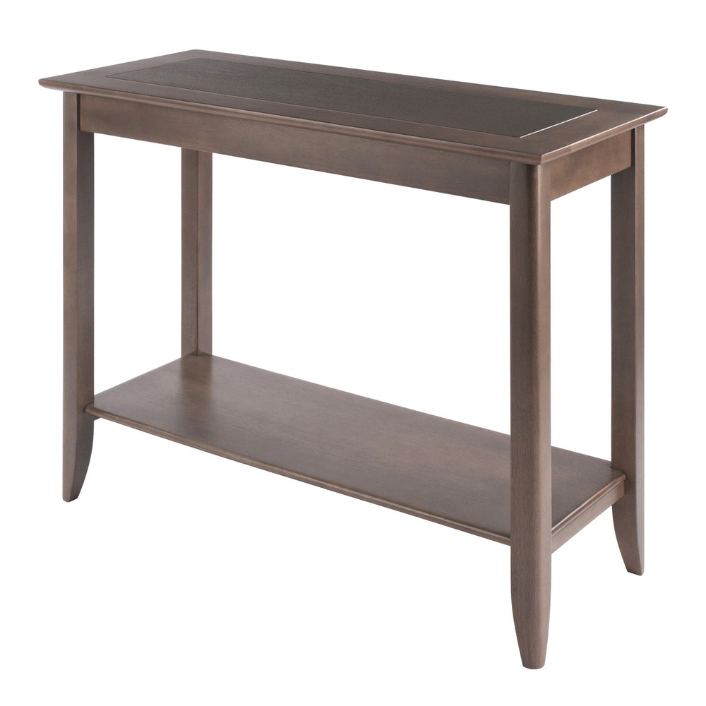 Winsome Wood Santino Console Hall Table In Contemporary Oyster Gray With Elegant Design & Ample Storage Options Oyster Gray Solid ,Composite Wood 16648-winsome-wood