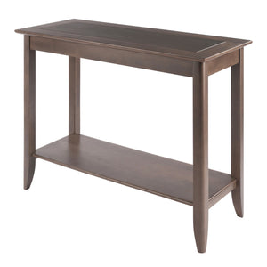 Winsome Wood Santino Console Hall Table In Contemporary Oyster Gray With Elegant Design & Ample Storage Options Oyster Gray Solid ,Composite Wood 16648-winsome-wood