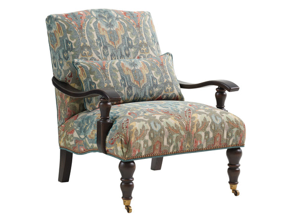 Lexington San Carlos Chair - Luxurious Tight Seat Design With Artisan Metal Accents & Elegant Walnut Finish  Wood 1667-11-43