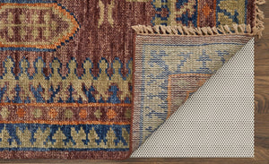 Feizy Rugs Fillmore Hand-knotted Wool Rug - Artisan-crafted Geometric Design With Rich Colors For Any Space Red,Green,Blue Wool Fil6929fredmlti14