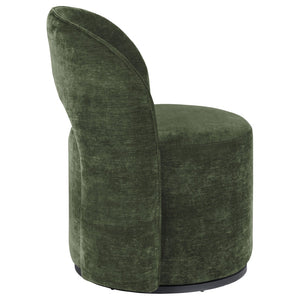 English Elm Quinto Velvet Swivel Chair with Sculpted Arch Back for Modern Living Spaces B062P441428