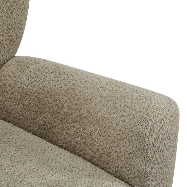 English Elm Christopher Knight Home® - Cozy Wingback Armchair with Plush Bouclé Upholstery, Solid Wood Legs, Timeless Elegant Comfort Light Brown,Teak 32 L x 29.5 W x 26.75 H N776P293322M