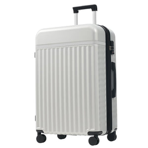 English Elm Luggage Set 5 Piece Abs Hardside Expandable Spinner Wheels Tsa Lock Travel Bags Grey+White N732P326115D