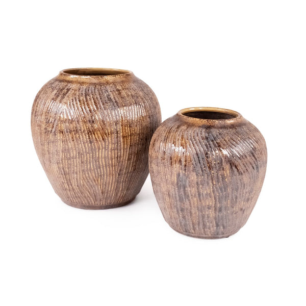 Distressed Textured Vase (16709S B93) Zentique