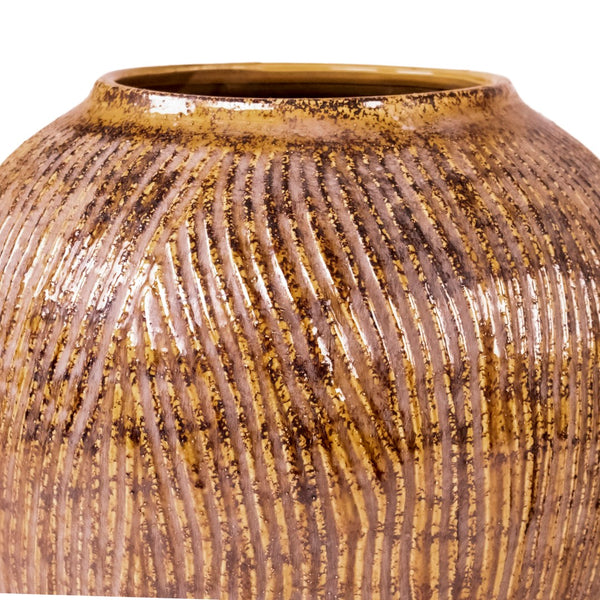 Distressed Textured Vase (16709L B93) Zentique