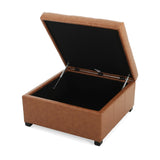 Christopher Knight Home® - Noble House - - Carlsbad Pu Storage Ottoman