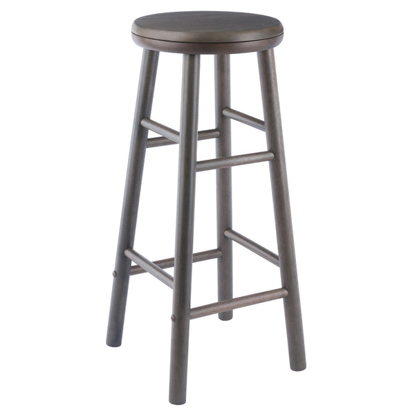 Winsome Wood Shelby 2-piece Oyster Gray Swivel Seat Bar Stool Set - Stylish, Space-saving Design For Any Décor Oyster Gray Solid Wood 16732-winsome-wood
