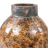 Distressed Textured Vase (16758L B93A) Zentique