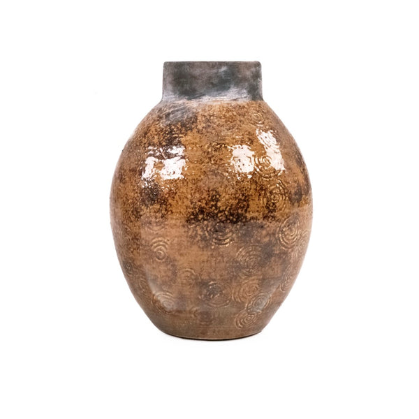 Distressed Textured Vase (16758S B93A) Zentique
