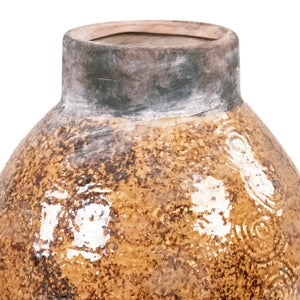 Distressed Textured Vase (16758S B93A) Zentique