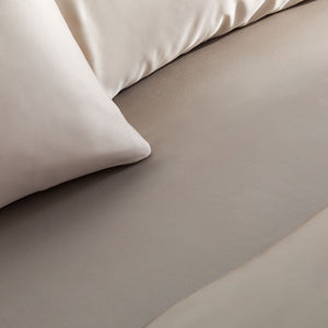 English Elm Brookside Tencel Sheet Set Split King - Silky Eco-Friendly Lyocell, Moisture-Wicking, 18" Deep Pockets Tan B350P326202
