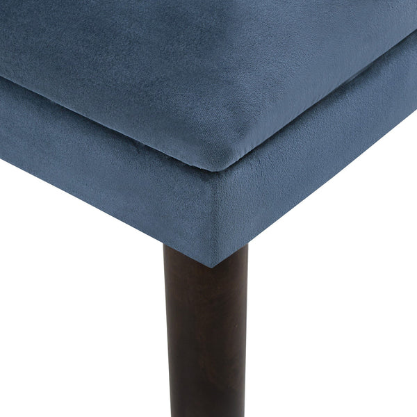 Avesbury Velvet Dining Chair with Channel Tufted Back and Gold Accent Legs