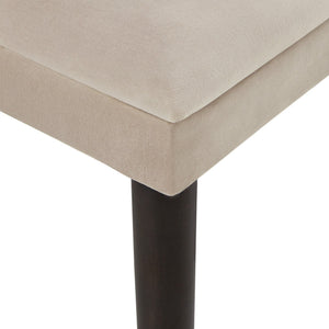 Avesbury Velvet Dining Chair with Channel Tufted Back and Gold Accent Legs
