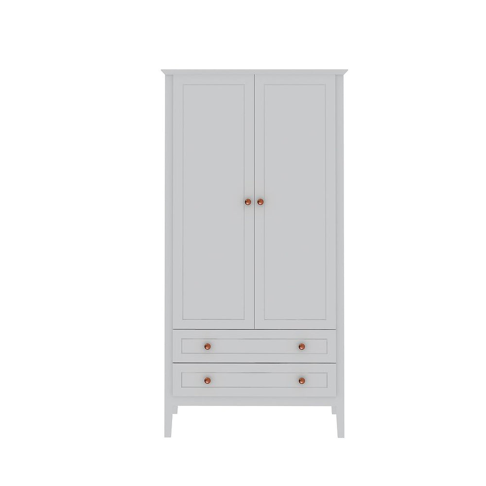 Manhattan Comfort Crown Modern Armoire White 167GMC1