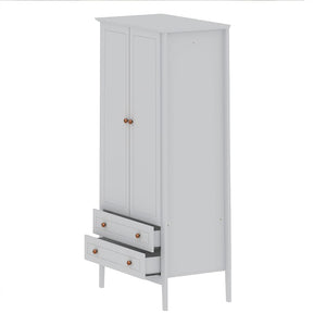 Manhattan Comfort Crown Modern Armoire White 167GMC1