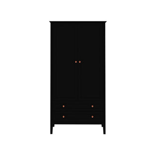 Manhattan Comfort Crown Modern Armoire Black 167GMC2