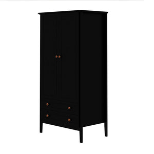 Manhattan Comfort Crown Modern Armoire Black 167GMC2