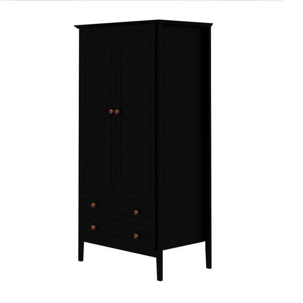 Manhattan Comfort Crown Modern Armoire Black 167GMC2