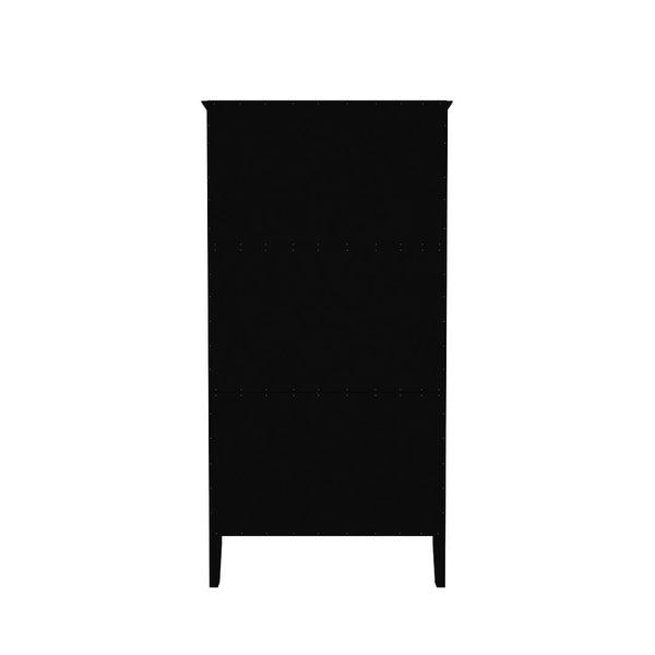 Manhattan Comfort Crown Modern Armoire Black 167GMC2