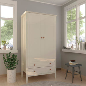 Manhattan Comfort Crown Modern Armoire Off White 167GMC3