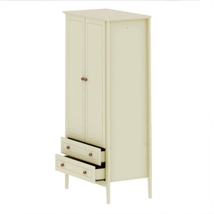Manhattan Comfort Crown Modern Armoire Off White 167GMC3