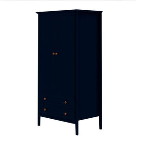 Manhattan Comfort Crown Modern Armoire Tatiana Midnight Blue 167GMC4