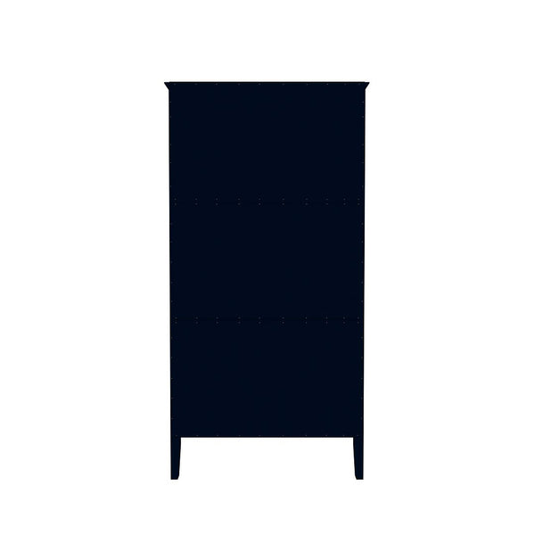 Manhattan Comfort Crown Modern Armoire Tatiana Midnight Blue 167GMC4