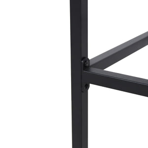 English Elm Christopher Knight Home® - EZRA Outdoor Acacia Bar Stool Set of 2 — Handcrafted Teak Finish Wood Tops, Sturdy Iron Frames Black+Grey 70262.00GRY