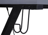 OSP Home Furnishings Checkpoint L Shape Gaming Desk Black