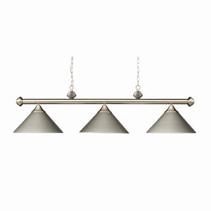 Casual Traditions 51'' Wide 3-Light Linear Chandelier - Satin Nickel 168-SN Elk Lighting