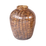 Distressed Textured Vase (16800L B93) Zentique
