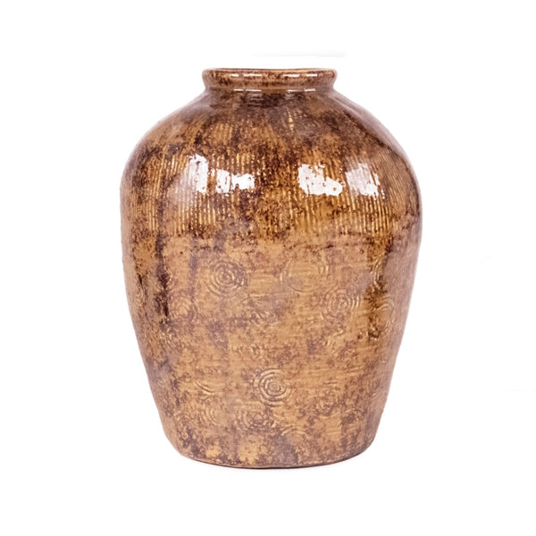 Distressed Textured Vase (16800M B93) Zentique