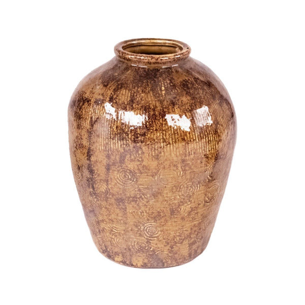 Distressed Textured Vase (16800M B93) Zentique
